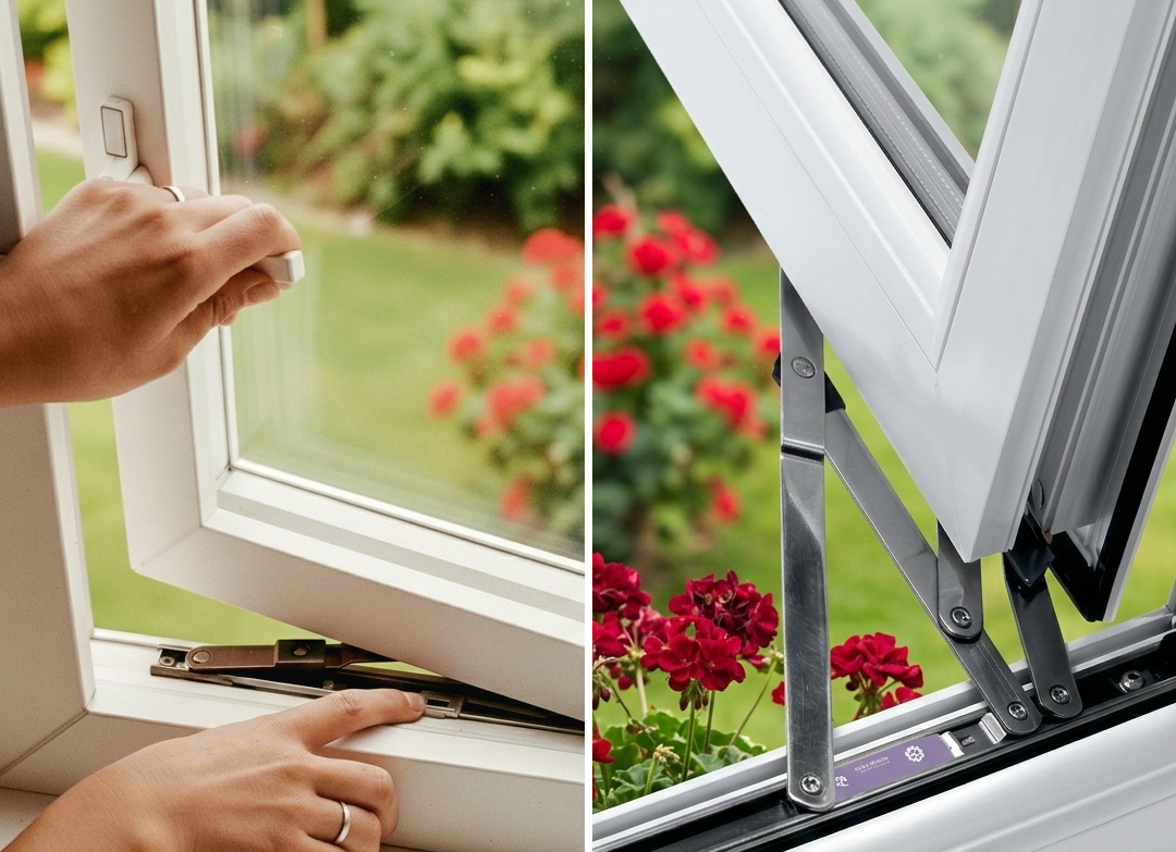 Double Glazing Repair in Rusthall — window with restrictor hardware
